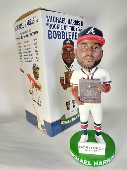 球場配布　マイケル・ハリス　II世　Braves マイナー　ボブルヘッド Amazon.co.jp: マイケルハリス2世／”新人王” ボブルヘッドバブルヘッド